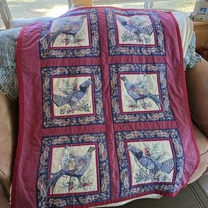 Charming Pheasant Lap Quilt